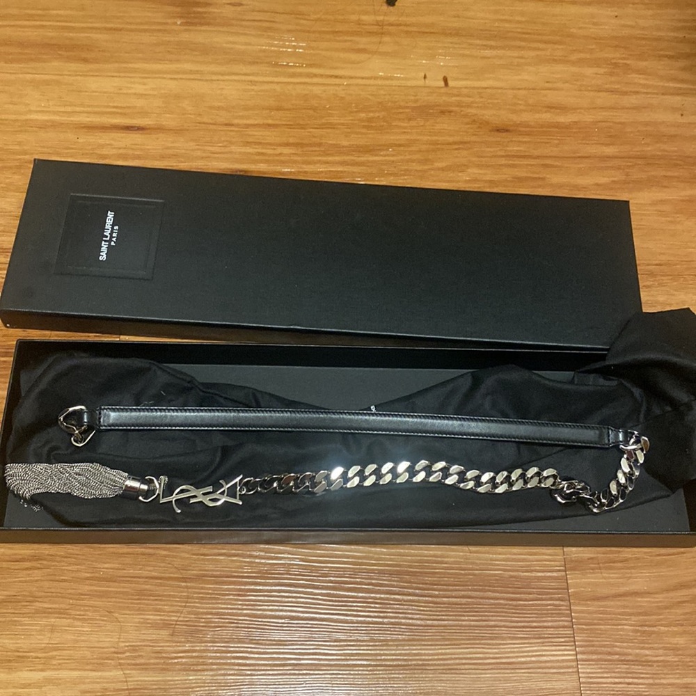 Saint Laurent tassel belt value $1500 size S